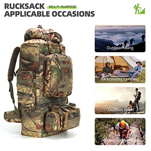 King'sGuard 100L Military Camping Hiking Backpack