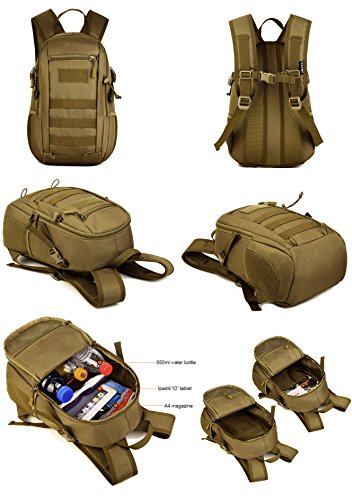 HUNTVP Mini Military MOLLE Backpack for Hunting/Camping/Trekking
