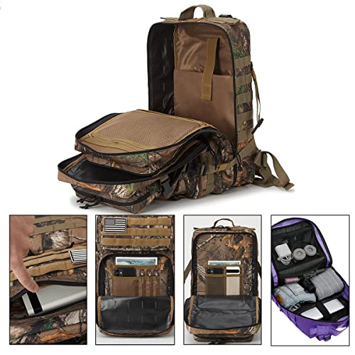 45L Military Camo Tactical Backpack for Hunting and Fishing