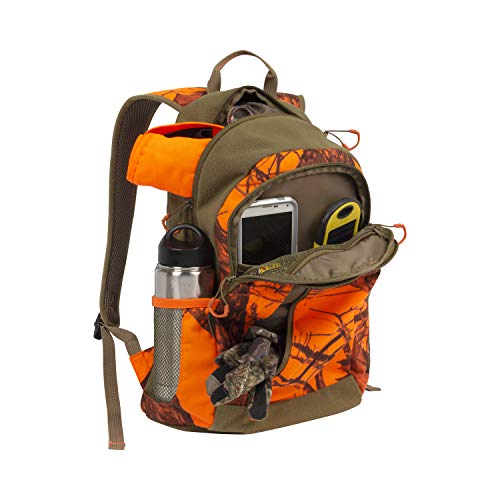 Orange Camo Daypack for Hunting, Fishing, Camping- 22.1L