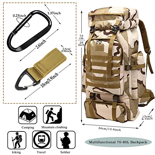 Plateau Camo Hiking Backpack for Men Outdoor Sports