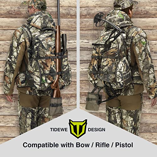 TIDEWE Waterproof Camo Hunting Backpack, Large Capacity Day Pack
