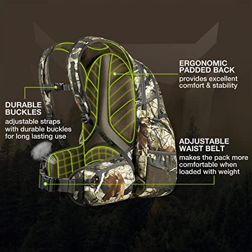 TIDEWE Waterproof Camo Hunting Backpack, Large Capacity Day Pack