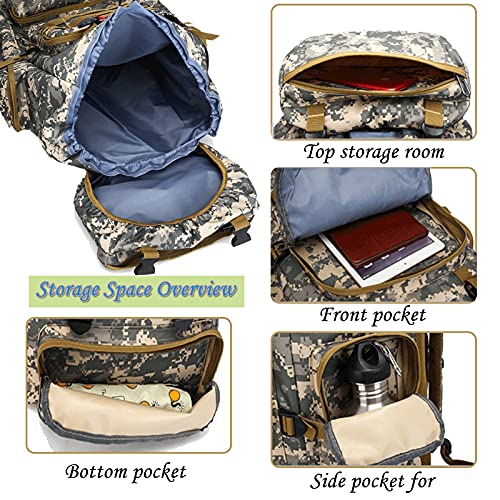 Plateau Camo Hiking Backpack for Men Outdoor Sports