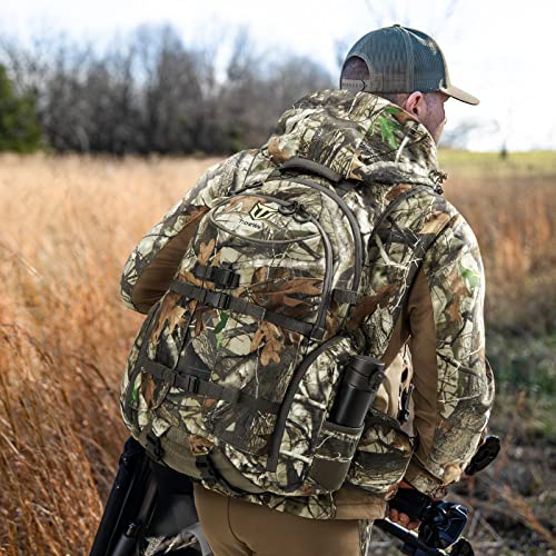 TIDEWE Waterproof Camo Hunting Backpack, Large Capacity Day Pack