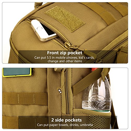 ArcEnCiel 10L Mini Tactical Backpack with Patch