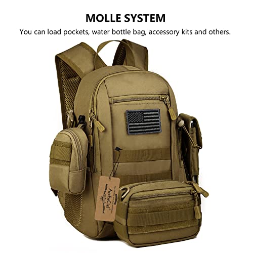 ArcEnCiel 10L Mini Tactical Backpack with Patch
