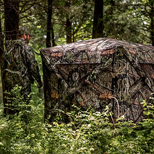 Ameristep Brickhouse Hunting Blind - Mossy Oak, 3-Person