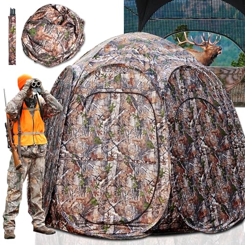 Portable Pop-up Hunting Blind for 4 People, Camouflage