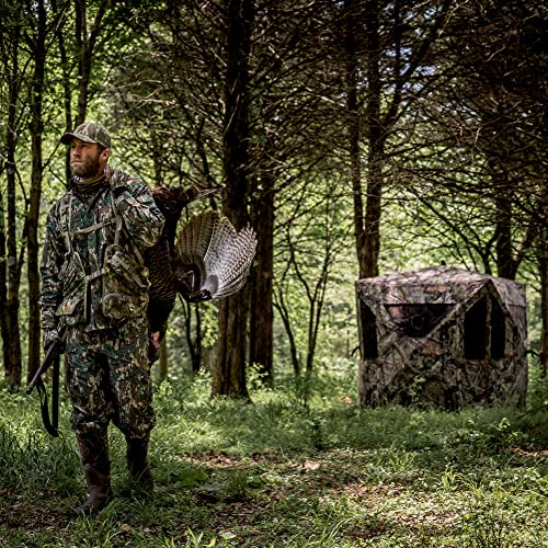 Ameristep Brickhouse Hunting Blind - Mossy Oak, 3-Person