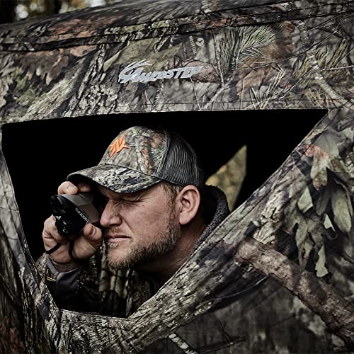 Ameristep Brickhouse Hunting Blind - Mossy Oak, 3-Person