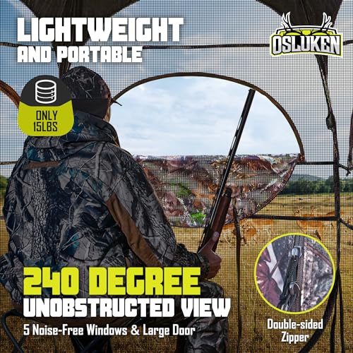 Portable Pop-up Hunting Blind for 4 People, Camouflage