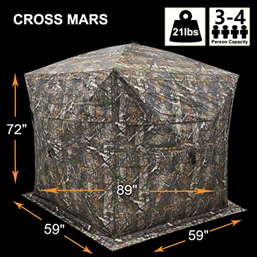 Large 4 Person 5-Sided Hunting Blind Tent