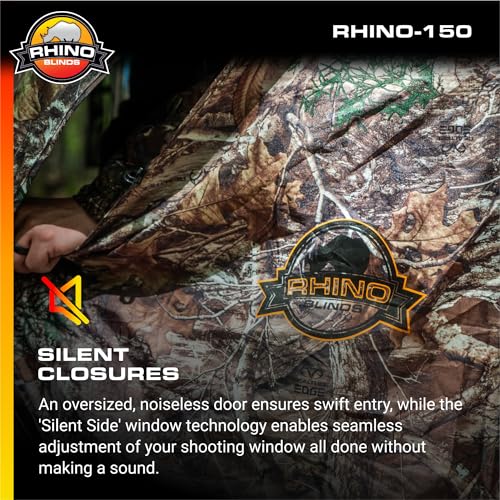 RHINO R150-RTE 3 Person Hunting Blind, Realtree Edge