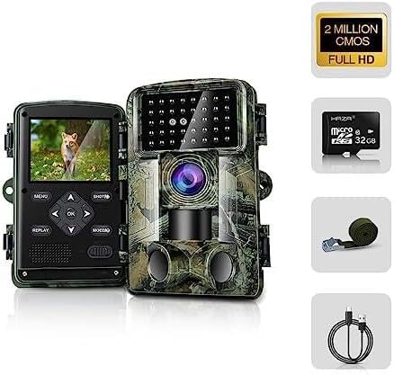 58MP Trail Camera with Huge HD Screen & Night Vision