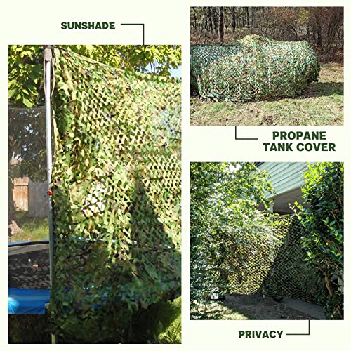Woodland Camo Netting for Hunting, Shooting, Party Decoration
