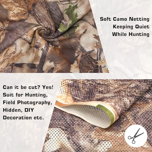 Flyego Camo Netting for Duck Hunting, Tree Stand