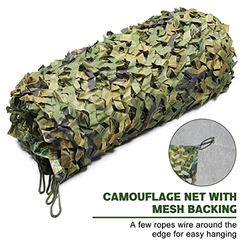 Woodland Camo Netting for Hunting, Shooting, Party Decoration