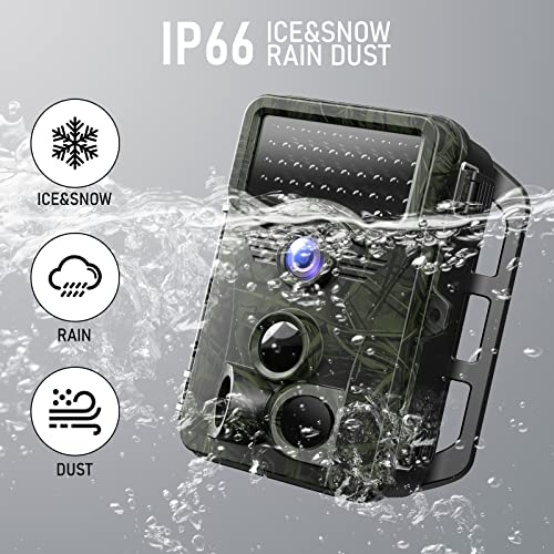 Vikeri 4K Trail Camera Night Vision Wildlife Monitoring