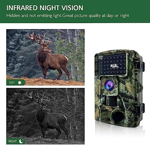 58MP Trail Camera with Huge HD Screen & Night Vision