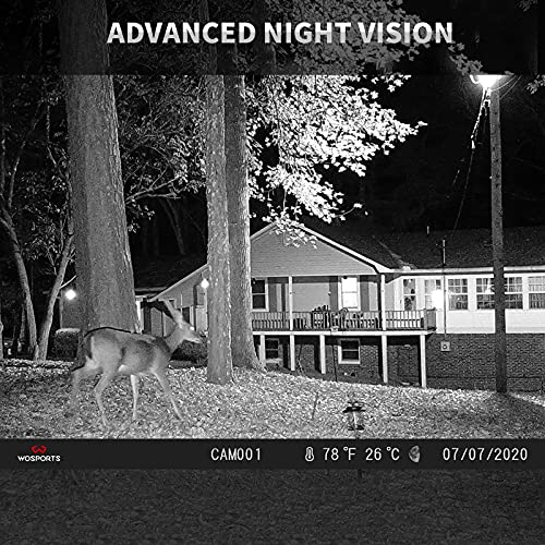 WOSPORTS 24MP Mini Game Hunting Camera Night Vision