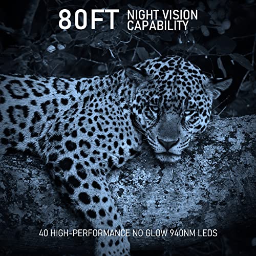 Vikeri 4K Trail Camera Night Vision Wildlife Monitoring