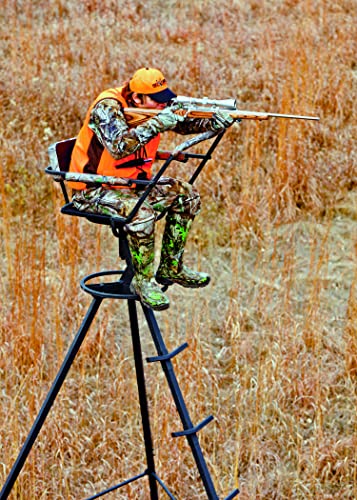 BIG GAME Pursuit Tripod Hunting Tree Stand, Black
