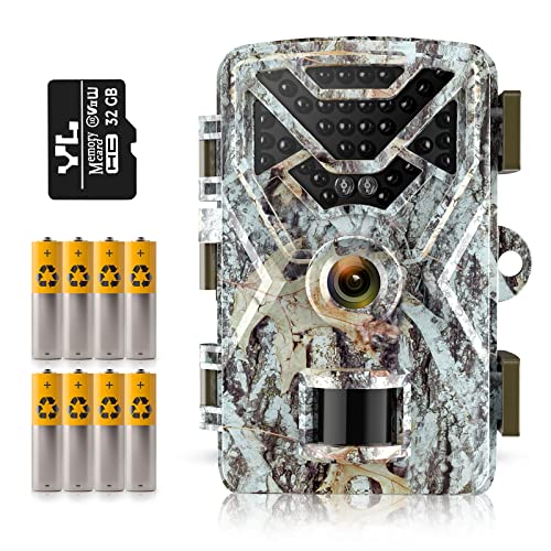 30MP 2K Trail Camera with Motion Sensor Wildlife Monitoring