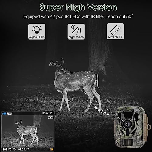 24MP Mini Trail Camera with 1080P Video Capture