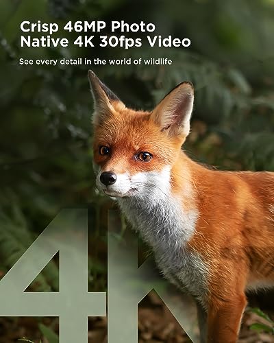 CEYOMUR 4K Solar Trail Camera WiFi Bluetooth 46MP