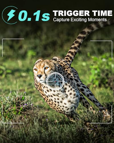 36MP Trail Cam with Night Vision, Motion Activated