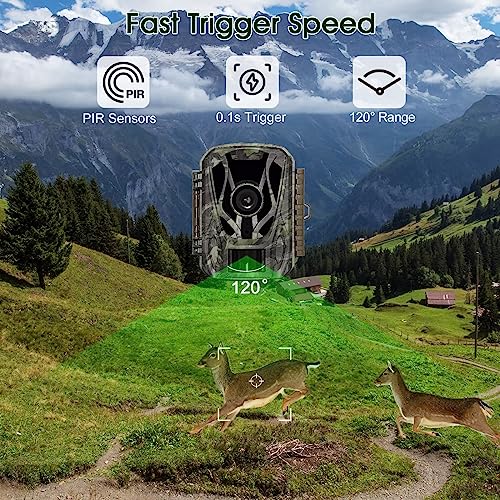 24MP Mini Trail Camera with 1080P Video Capture