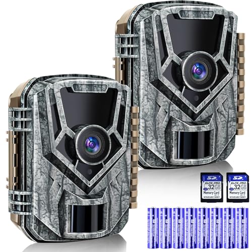 Punvoe 2 Pack Trail Camera 24MP 1080P Game Camera