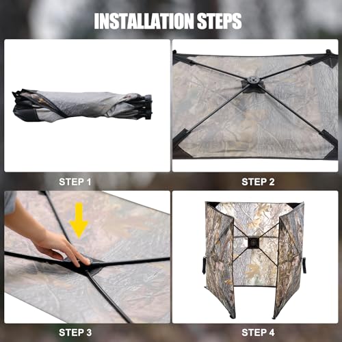WTVIDAS Pop Up Ground Blind, ideal for hunting