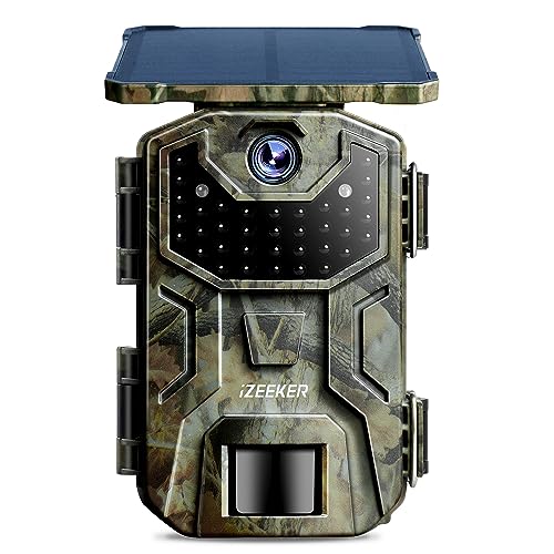 iZEEKER Solar Trail Camera: Night Vision and Waterproof