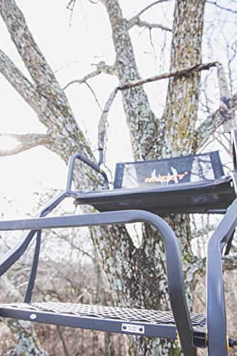 Muddy Sky Rise Ultra-Wide Ladder Stand in Black