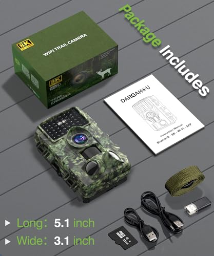 Dargahou 8k 60MP Trail Camera with WiFi