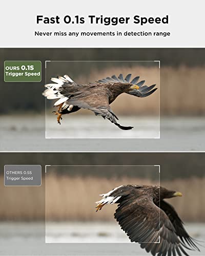 CEYOMUR 4K Solar Trail Camera WiFi Bluetooth 46MP