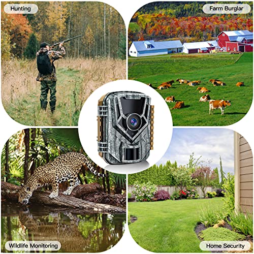 Punvoe 2 Pack Trail Camera 24MP 1080P Game Camera