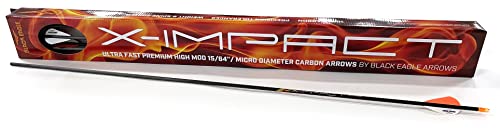 Black Eagle Arrows X-Impact 400 Spine Fletched Arrows