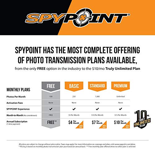 SPYPOINT LTE Cellular Trail Camera with 10MP Resolution