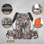 HUNTIT H1 Hunting Backpack with Waterproof Rain Cover