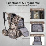 HUNTIT H1 Hunting Backpack with Waterproof Rain Cover