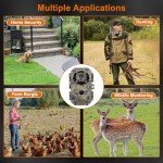 XJwecavi Trail Camera 32MP Night Vision HD