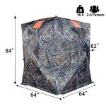 JM Rusk Extra Tall Hunting Blind for 2-3 People