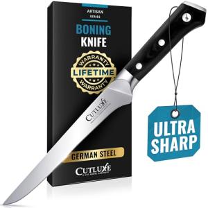 Cutluxe 6" Boning & Fillet Knife for Meat Trimming