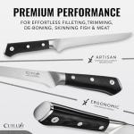 Cutluxe 6" Boning & Fillet Knife for Meat Trimming