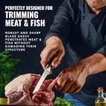 Cutluxe 6" Boning & Fillet Knife for Meat Trimming