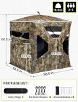 TIDEWE 270° See Through Hunting Blind, Portable Camo