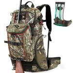 Waterproof Hunting Backpack with Rifle Holder, Mossy Oak Camo